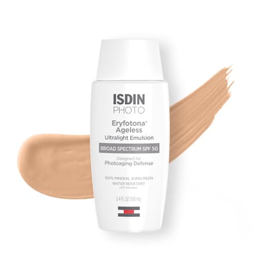 ISDIN Eryfotona Ageless Sunscreen Zinc Oxide and 100 Mineral Tinted Sunscreen SPF 50