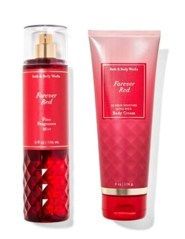 Bath  Body WorksForever Red  Gift Set  Fine Fragrance Mist  Body Cream  Packaging Varies