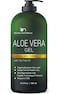 Aloe vera Gel  from 100 Pure Organic Aloe Infused with Matrixyl 3000 Peptides Turmeric  Natural Raw Moisturizer for Face Body Hair Perfect for Sunburn Acne Razor Bumps 169 fl oz