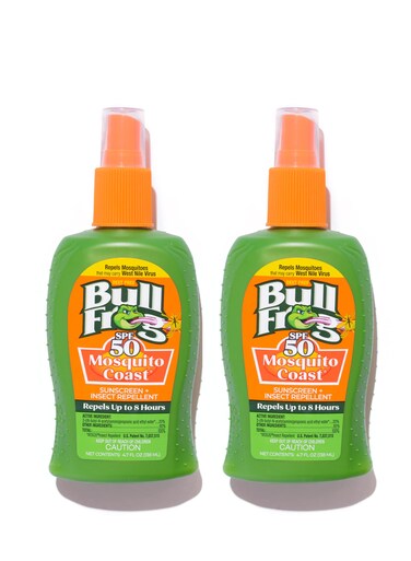 BullfrogMosquito Coast Bug Spray Insect Repellent  Sunscreen SPF 50 Pump Spray 47 Fl oz 2 pack
