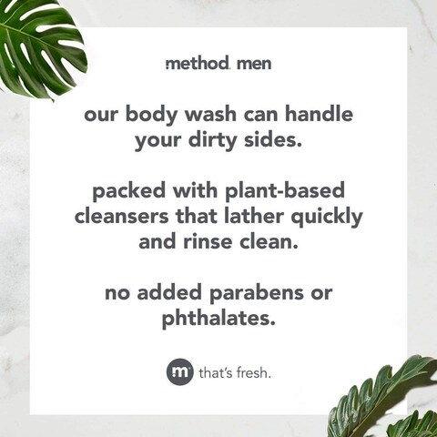 MethodMen Body Wash Cedar  Cypress Paraben and Phthalate Free 18 fl oz Pack of 1