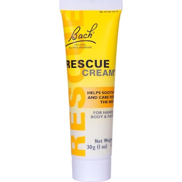 Bach RESCUE Cream Hydrating Skincare for Hands Body and Face Shea Butter Homeopathic Stress Relief Flower Essences FragranceFree ParabenFree Holiday Stocking Stuffer 30g