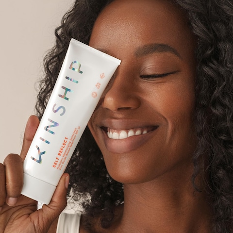 KinshipSelf Reflect Probiotic Moisturizing Sunscreen SPF 30 For Face  Lightweight 100 Mineral SPF for Sensitive Skin  Sheer Zinc Oxide Sunblock  Clean  Reef Safe  Vegan 175oz