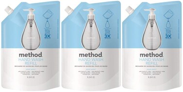 Method Gel Hand Soap Refill Sweet Water 34 Fl Oz Pack of 3