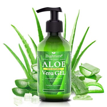 Aloe Vera Gel 100 Aloe Vera Organic from Freshly Cut Aloe Leaves Skin Care for Deeply  Rapidly Soothing Firming After Shave Sunburn Relieve etc