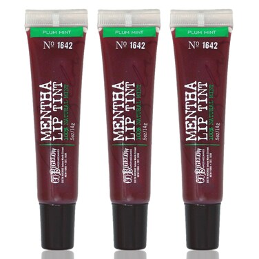 CO Bigelow Plum Mint Mentha Lip Tint Trio Moisturizing Lip Balms for Dry Lips Light Purple Tinted Lip Gloss Bulk Lip Balm 3 Pack 05 oz Each