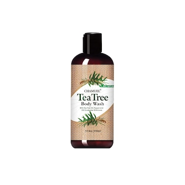 Chamuel Tea Tree Body Wash  Made With Natural Ingredients To Fights Itchy Skin Body Odor Athletes Foot Jock Itch  Toenails Issues  Organic Scented  Men  Women 118oz