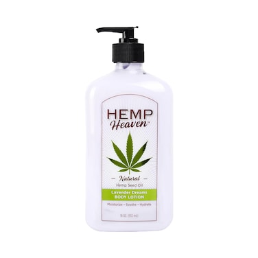 Moisturizing Body Lotion  Lavender dreams made with Natural Hemp Seed Oil For Men  Women18 Oz
