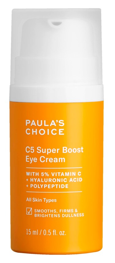 Paulas Choice C5 Super Boost Eye Cream with 5 Vitamin C Hyaluronic Acid  Peptides for Puffy Eyes Dark Circles Fine Lines  Crows Feet 05 Fl Oz