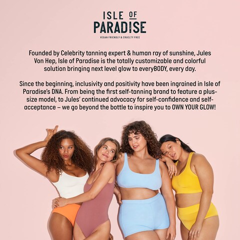 Isle of ParadiseShape and Glow Self Tan Blending Brush  Palm Sized Streak Free Applicator for Face and Body