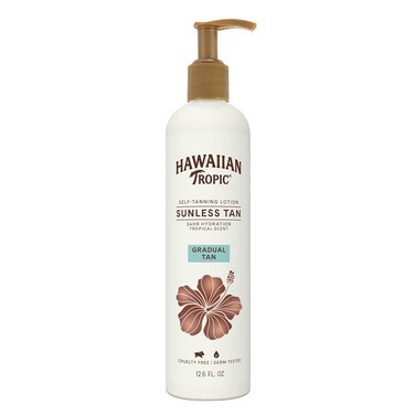 Hawaiian TropicSunless Tan Gradual Tanning Lotion 126oz  Gradual Tan Self Tanning Lotion Sunless Tanner Hawaiian Tropic Tanning Lotion 126oz