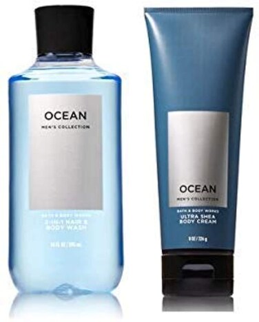 Bath  Body WorksMens Collection Ultra Shea Body Cream  2 in 1 Hair and Body Wash OCEAN