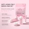 Sakura Travel Skincare Set for Teenage Girls  Face Routine Set for Women4 Piece Gentle Skin Cleaning  Care Travel Size Kit With Cleanser Toner sunscreen and Face Cream