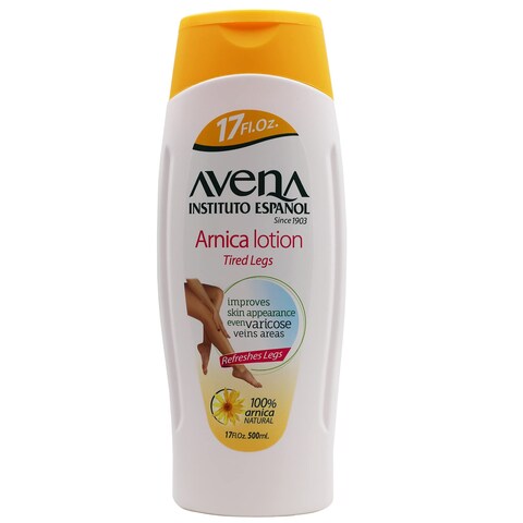 Avena Instituto Espaol Arnica Lotion Tired Legs Improves Skin Appearance Even Varicose Veins Areas Refreshes Legs 2Pack of 17 FL Oz each 2 Bottles
