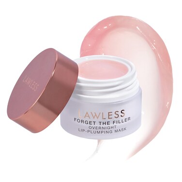 LAWLESS Forget the Filler Lip Mask  Sweet Dreams  Premium Overnight Lip Plumping Treatment with Natural Ingredients Designed to Plump Hydrate and Smooth Lips  028 oz
