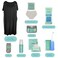 Postpartum Care Kit for Mom 14Piece  Includes Labor and Delivery Gown Peri Bottle Witch Hazel Foam Pad Liners  More with Hospital Essentials for Women After Birth
