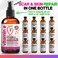 Organic Vitamin E Oil for Scars Stretch Marks Removal Wrinkles  Cellulite  Scar Away Treatment Bio Oil with Castor Rosehip Jojoba Almond  Hydrating  Moisturizing Skincare  Face  Body Oil