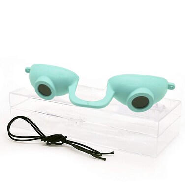 Super Sunnies EVO Flex Tanning Goggles  FDA Compliant Tanning Glasses  UV Tanning Bed Goggles For Tanning Eye Protection  Allows Visibility  With a Clear CaseBox Teal