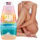 Sun Proverbs Tanning Bed Lotion Dark Tan Accelerator Outdoor Indoor Tanning Lotion without Bronzer No DHA White Tanning Lotion Natural Bronzing Coconut Sun Kissed Lotion by Elegant Sun