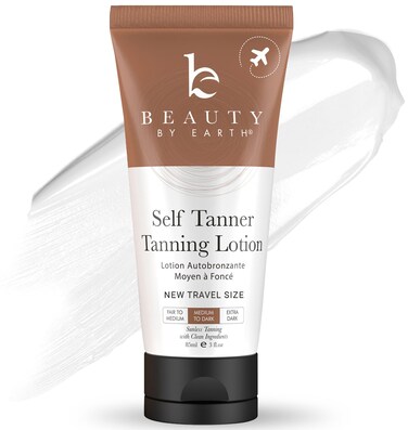 Tanning Lotion Self Tanner  With Natural  Organic Ingredients Travel Size Self Tanning Lotion Non Toxic Gradual Tanning Lotion Sunless Tanning Lotion for Fake Tan for Women  Men Medium to Dark