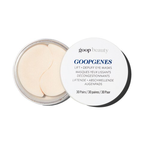 goop Beauty Eye Masks for Puffy Eyes  Under Eye Patches for Dark Circles  VEOCEL Lyocell Masks in Niacinamid Serum  Improves Crows Feet Fine Lines  Wrinkles  Paraben  Silicone Free  30Pack