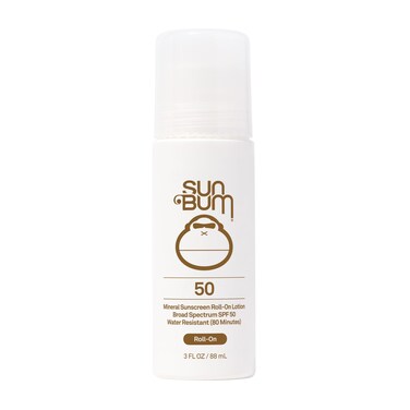 Sun BumMineral SPF 50 Sunscreen RollOn Lotion Vegan and Hawaii 104 Act Compliant Octinoxate  Oxybenzone Free Broad Spectrum Moisturizing UVAUVB Easy Roller Ball Sunscreen Lotion with Zinc 3 oz