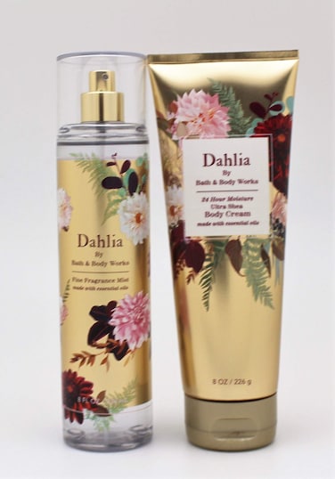 Dahlia  Ultra Shea Body Cream and Fine Fragrance Mist  Fall 2020  Bath and Body Works