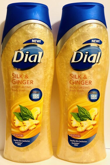 DialMoisturizing Body Wash  Silk  Ginger  Net Wt 16 FL OZ 473 mL Per Bottle  Pack of 2 Bottles