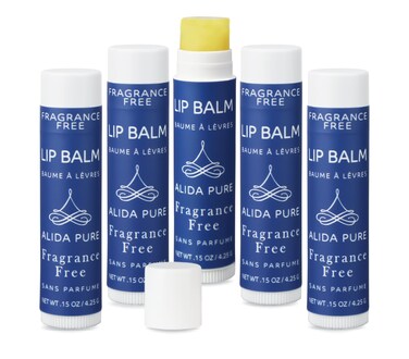 Fragrance Free Lip Balm Vegan Lip Balm Set Unscented No Flavor Beeswax Free Organic Jojoba Oil Avocado Oil Vitamin E Natural Moisturizer for Dry Chapped or Cracked Lips 5 Tube Set