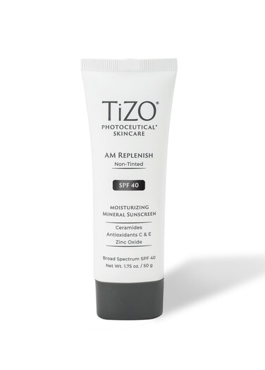 TIZO Photoceuticals Am Replenish Nontinted Facial Mineral Sunscreen SPF 40 175 oz