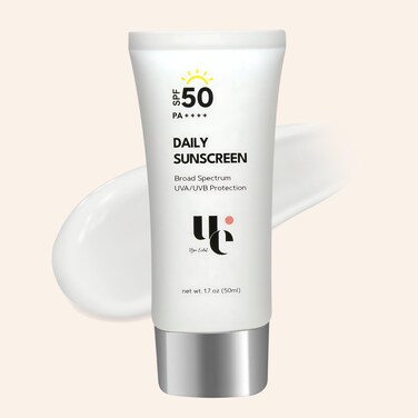 UV Clear SPF 50 Sunscreen with Zinc Oxide UVA and UVB Protection Broad Spectrum NonGreasy No White Cast Soothing Water Resistant TSA Friendly 17 oz