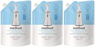 Method Foaming Hand Soap Refill Sweet Water 28 Fl Oz Pack of 3