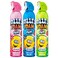Fozzis Bath Soap Foam Aerosol for Kids Perfectly Pink Brilliant Blue Groovy GreenGood Clean Fun 11O4 oz x 3