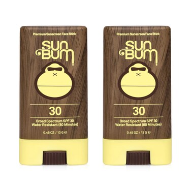 Sun Bum Sun Bum Original Spf 30 Sunscreen Face Stick Vegan and Reef Friendly octinoxate  Oxybenzone Free Broad Spectrum Moisturizing Rollon Uvauvb Sunscreen With Vitamin E 2 Pack