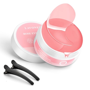 Eye Mask30 Pairs Rose Under Eye Patches Skin Care ProductsEye Masks Skincare for Dark Circles and Puffiness Reduce Wrinkles Eye Bags and Fine Lines for Women and Man