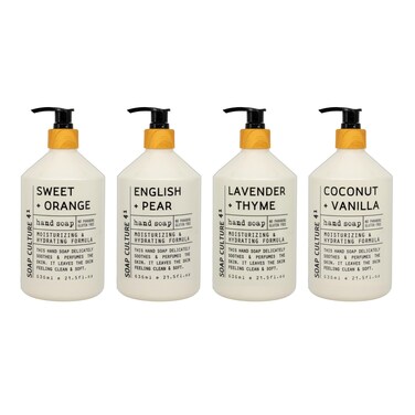 Soap Culture 41  The Aromatic Hand Soap  4 Pack  Home and Body Company  215 fl oz x 4  Infused with Coconut Oil  Essential Oil
