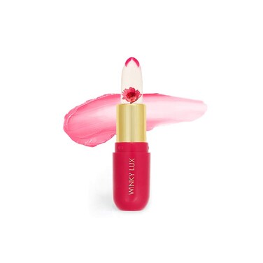 Winky Lux Flower Balm pH Lip Balm Color Changing Lipstick and Tinted Lip Balm Stain Vegan  Cruelty Free Lip Balm Hydrate  Plump Sheer Pink Lipstick Pink Flower