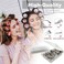 Silver Metal Duck Billed Hair Clips Set  Alligator Roller Clips for Womens Long Hair Sectioning and Pin Curls with Case