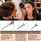 Silver Metal Duck Billed Hair Clips Set  Alligator Roller Clips for Womens Long Hair Sectioning and Pin Curls with Case