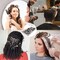 Silver Metal Duck Billed Hair Clips Set  Alligator Roller Clips for Womens Long Hair Sectioning and Pin Curls with Case