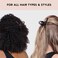 KitschLarge Hair Clips for Women  Jumbo Loop Hair Claw Clips for Thick Hair  Big Hair Clip  Claw Clip for Teen Girls  Stylish Banana Clip  Hair Styling Accessories 2pc TortoiseBlack