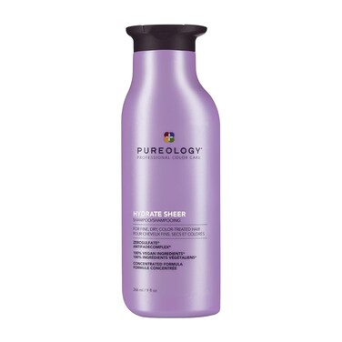Pureology Hydrate Sheer Nourishing Shampoo  For Fine Dry Color Treated Hair  SulfateFree  SiliconeFree  Vegan