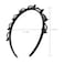 JASSINS2 Pcs Bangs Hairstyle Hairpin Headband Professional Weave Bangs Clip Toothed Headband Braid Tool Women Girls Fashion Hair Accessories Black and Brown