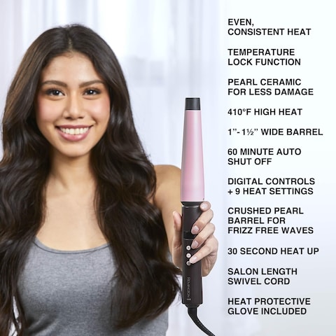 Remington rose pearl ceramic hair curling wand cheap