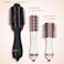 Travel Blow Dryer Brush in one Dual Voltage Mini Hot Air Brush Hair Trends Nano Titanium 2 Inch One Step Hair Dryer and Styler Volumizer Oval Shape