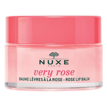 NuxeVery Rose Organic Lip Balm  100 Natural Moisturizer for Cracked  Dry Lips With Shea Butter  Beeswax 052 Oz