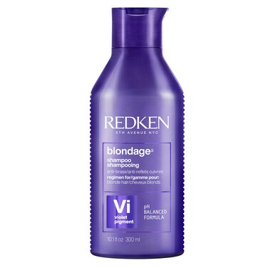 REDKENBlondage Color Depositing Purple Shampoo  Neutralizes Brassy Tones In Blonde Hair  With Salicylic Acid  Cool and Ash Blonde Toning Shampoo  For Blonde Bleached or Highlighted Hair