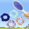 Bluey Detangling Brush and 4 Elastic Scrunchies Hair Accessory Set for Kids  Ages 3