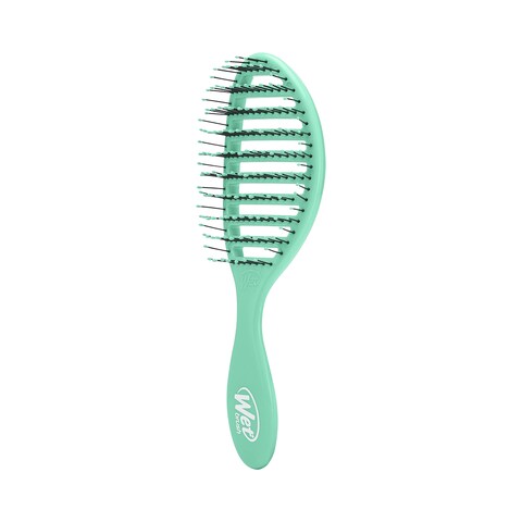 Wet Brush Speed Dry Hair Brush Amazon Exclusive Aqua  Vented Design  Soft HeatFlex Bristles Are Blow Dry Safe  Ergonomic Handle Manages Tangle  Uncontrollable Hair  PainFree Hair Accessories