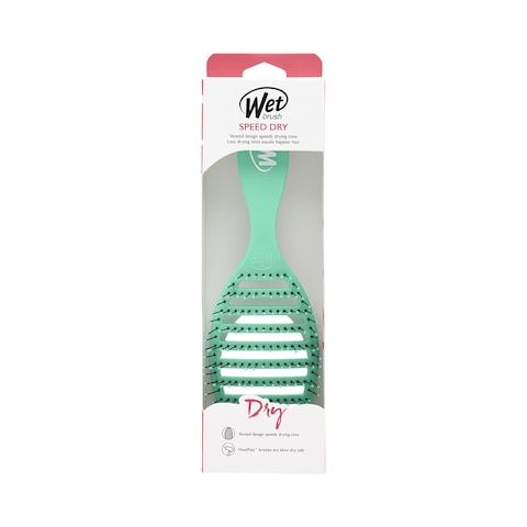 Wet Brush Speed Dry Hair Brush Amazon Exclusive Aqua  Vented Design  Soft HeatFlex Bristles Are Blow Dry Safe  Ergonomic Handle Manages Tangle  Uncontrollable Hair  PainFree Hair Accessories